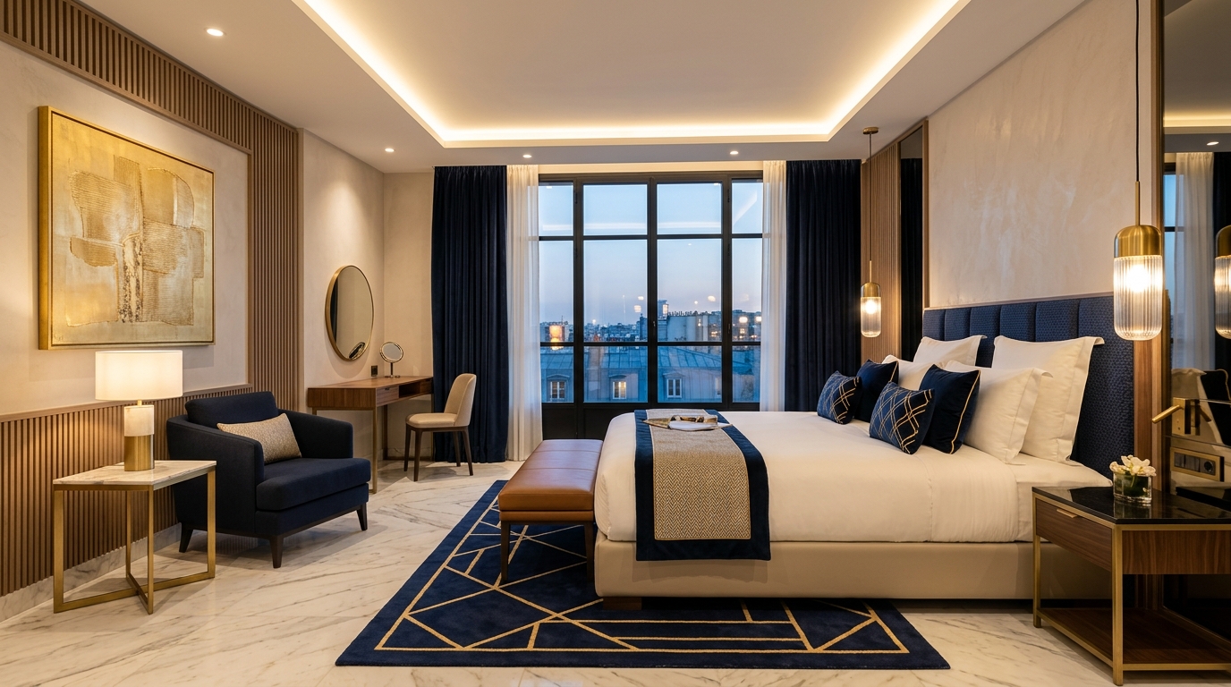 Premier King Room with Air-Purifier at Hotel Godwin Deluxe