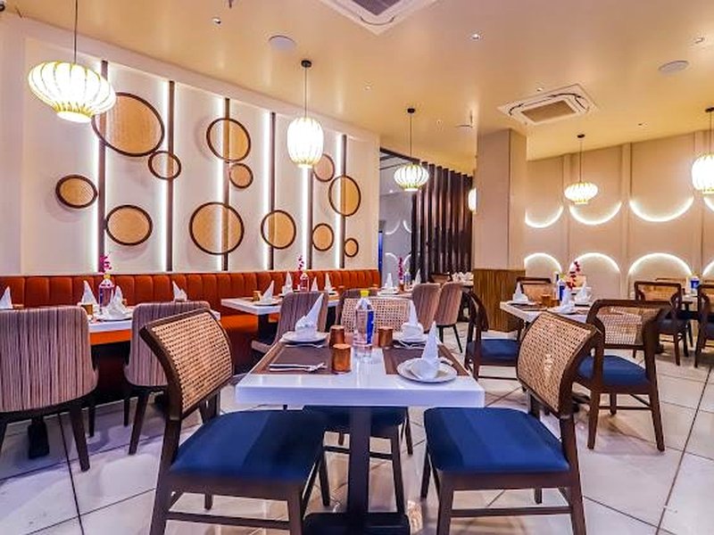 The Indian Grill Main Dining Hall with Ambient Arches